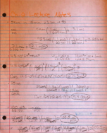 Chem. 1025, Week 2 Notes