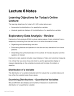 STAT 100, Week 2, Lecture 3 Notes