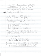 calculus 7.1 and 7.2 notes 