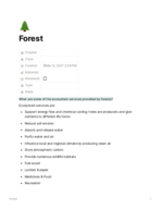 Forest Notes
