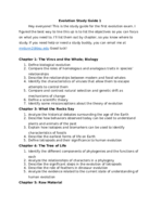 Evolution Study Guide 1