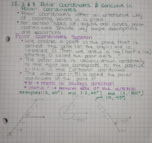 12.2 & 12.3 Polar Coordinates & Calculus in Polar Coordinates