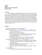 ASM 104 Module 3: Dating Notes