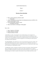 Ant184 Lecture 7 - Discourse, Power, knowledge