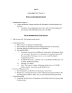 Ant141 Lecture 3 - Archeological context