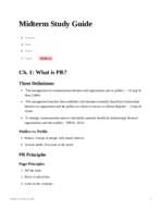 Midterm Study Guide