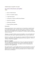 CS3304 Analysis of Algorithm