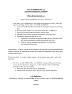 Psy335 week 10 physical development notes w/ study guide 