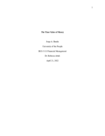 The Time Value of Money