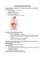 Pathophysiology II: Exam 1 Study guide