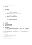 ENT 101, Week One Notes 