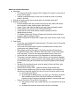 Modern World History Notes 1.1 : Before the Industrial Revolution 