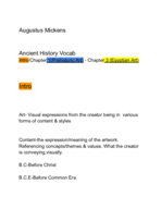 ARHS 120 Ancient History Vol 1 Vocabulary