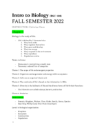 BIO 108 Chapters 1-4 Notes