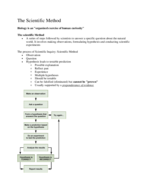 The Scientific Method - WED, SEP 7, 2022