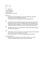 Chapter 1 Notes Law 