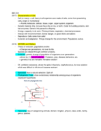 Biology 1107 Chapters 1-5 Notes
