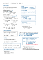 MATH115 Week 2 Notes