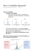 How is Variability Measured? - SEP 14, 2022