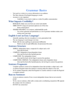 Grammar Basics