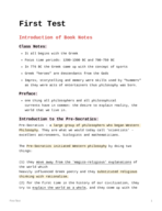 First Exam Study Guide