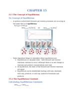 Chapter 15 CHEM 1212 Notes