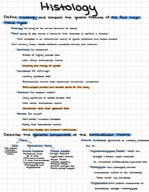 BSC 215 Histology Notes