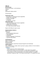 Biology 1010 Week 3 Notes
