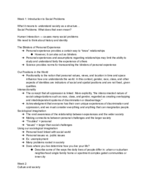 Social Issues Study Notes Exam 3
