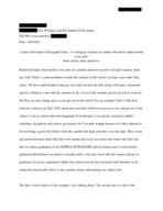 Descriptive Paragraph Working Draft