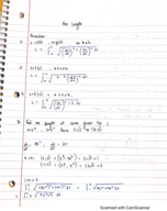 arc length and average 