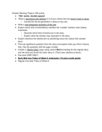 Literature 101 Outside Reading Project