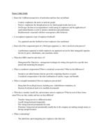 MGT 2010 Exam 3 Study Guide: Ch 9, 10, 12