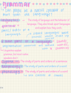 Linguistics week 1 notes