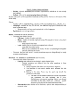 Intro to Sociology - Week 3; Topic 3