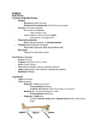 Anatomy & Physiology I; Lecture Exam Study Guide