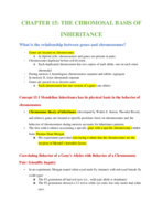 Chapter 15: The Chromosomal Basis of Inheritance