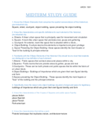 ARCH. 1301 Midterm study guide 