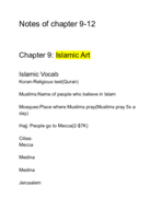 Weeek 11 Study Guide/Vocabulary
