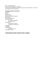 Bio 101 Study Guide