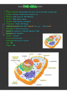 A comprehensive study guide to the builiding blocks of live "The cell"
