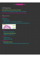 A comprehensive study guide to Epithelial tissue