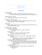GLOBAL ANTHROPOLOGY: exam 1 review