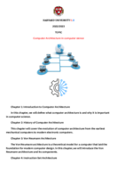 Computer Architecture 