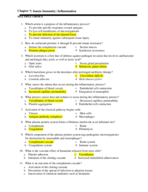 Chapter 7: Innate Immunity: Inflammation