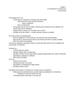 Criminal Law Chapter 1 Lecture Notes