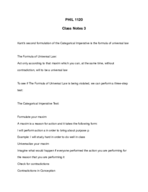 More Various PHIL 1120 Class Notes