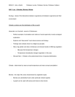 Ecology and Evolutionary Biology 211 Notes pages 1-2