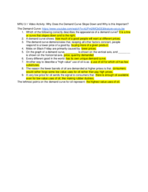 Video Assignments From Chapter 3