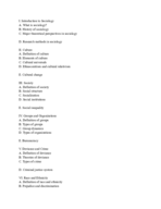 Sociology week 1